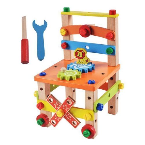 Wooden Assembling Chair Montessori Toys Baby Educational Style1