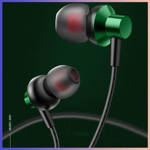 New 3.5mm In-line Wired Earphones Bass Noise Reduction Sports Earplugs With High-definition Mic Call Headset For Xiaomi Huawei