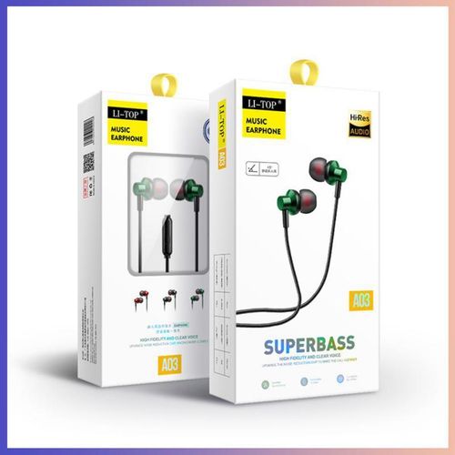 New 3.5mm In-line Wired Earphones Bass Noise Reduction Sports Earplugs With High-definition Mic Call Headset For Xiaomi Huawei