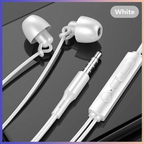 New 3.5mm In-line Wired Earphones Bass Noise Reduction Sports Earplugs With High-definition Mic Call Headset For Xiaomi Huawei