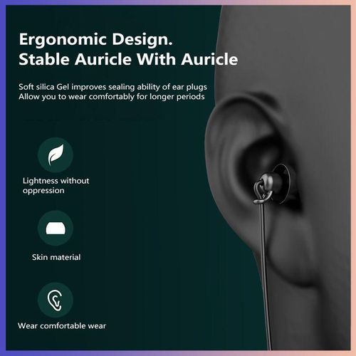 New 3.5mm In-line Wired Earphones Bass Noise Reduction Sports Earplugs With High-definition Mic Call Headset For Xiaomi Huawei