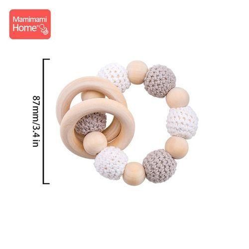 Baby Giraffe Rattle Toy Wood Rodent Rattle Newborn Toys