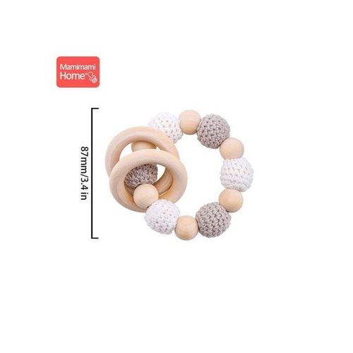 Baby Giraffe Rattle Toy Wood Rodent Rattle Newborn Toys