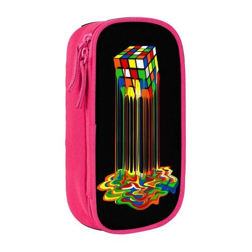 Rainbow Melted Cube Pencil Case Pencil Pouch Pen for Girls Boys Large Storage Pencil Bags Students School Gifts Stationery