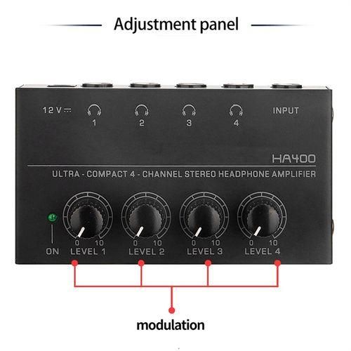 HA400 Headphone Amplifier 4Way Monitor Headphone Amplifier
