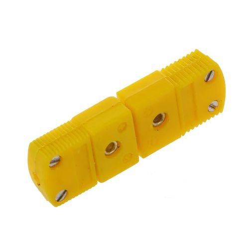 Yellow Plastic Shell K Type Thermocouple Plug Socket NO5116