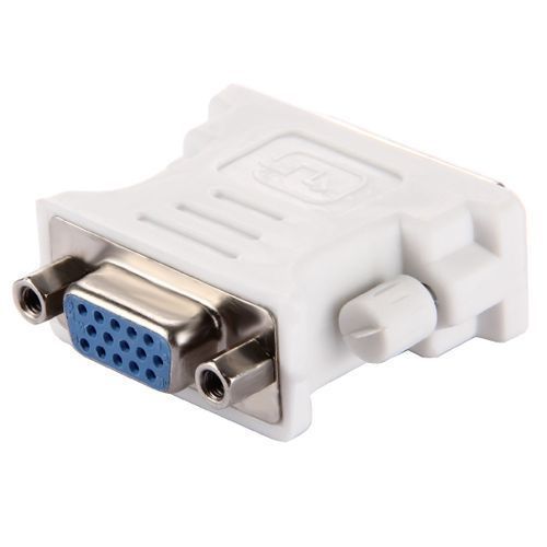 Dvi 25 Pin Male to Vga 15Pin Female Adapter(White)
