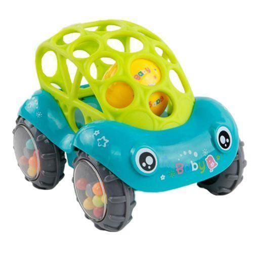 Mini Car Toy For 1 Year Old Grip Mobile Bell Hand Catching Ball Green