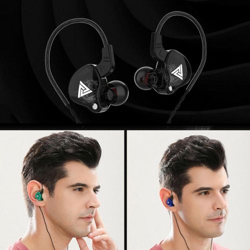Original QKZ AK6 Copper Driver HiFi Wired Earphone Sport Running Headphones Bass Stereo Headset Noise Cancelling Music Earbuds