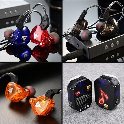Original QKZ AK6 Copper Driver HiFi Wired Earphone Sport Running Headphones Bass Stereo Headset Noise Cancelling Music Earbuds