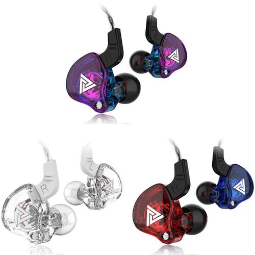 Original QKZ AK6 Copper Driver HiFi Wired Earphone Sport Running Headphones Bass Stereo Headset Noise Cancelling Music Earbuds