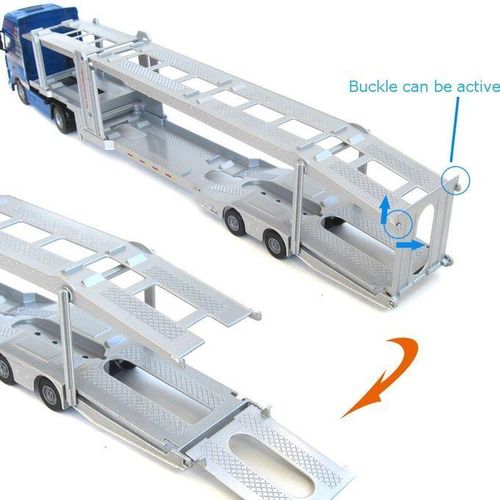 Alloy 1:50 Double-Deck Car  Truck Diecast  Vehicle Model Toy(Red)