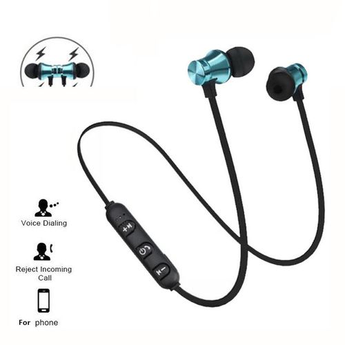 HCQWBING Stereo Bluetooth Earphone With HD Mic Wireless Sport Headset Earbuds For Android IOS