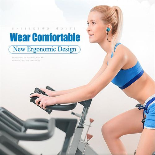HCQWBING Stereo Bluetooth Earphone With HD Mic Wireless Sport Headset Earbuds For Android IOS