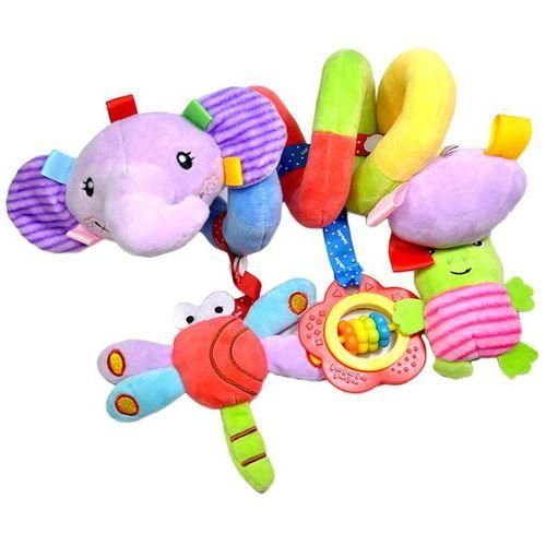 Baby Spiral Soft Toy Pram Car Seat Cot Crib Activity Rattle Plush Toys