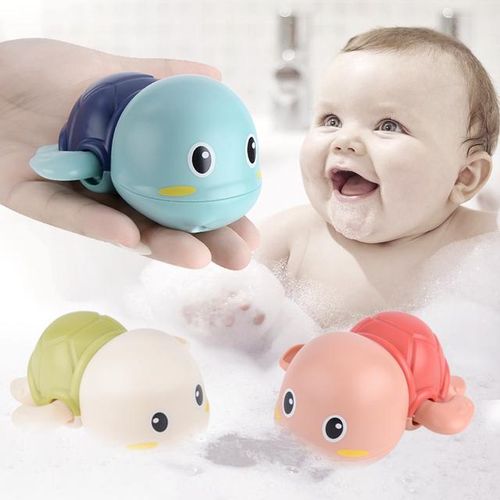 Baby Bathing Toys Animal Upper Chain Swimming Pool Water Amusement Bathtub Toys Clockwork Bath Dabbling Toy for Toddler