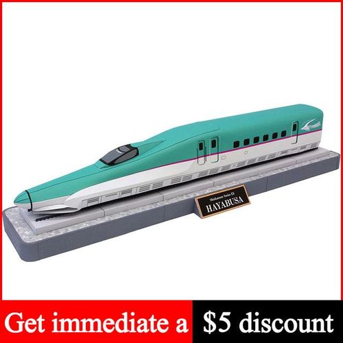 Shinkansen Series E5 Realistic Version Locomotives Train Origami Handmade 3D Paper Model Papercraft DIY Craft Toys ZX-060