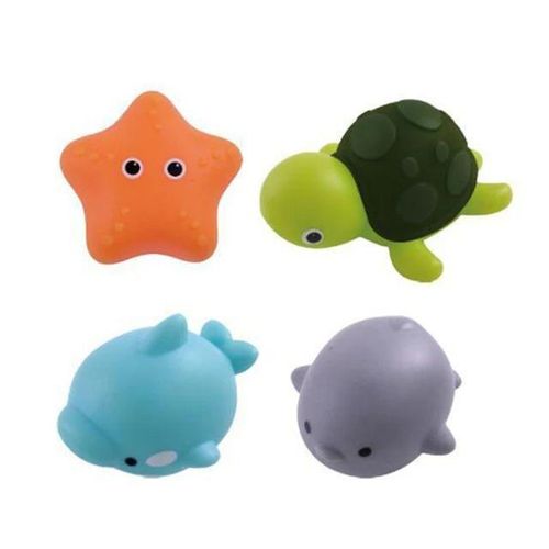 Animal Bath Washing Water Set Floating Net Fishing Kids Fun Playing Water Games Bath Bathroom Toys Boys and Girls