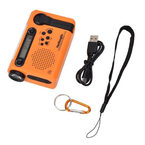HRD900 Disaster Prevention Emergency Full Band Radio with Solar Charging, Lighting, and Portable Design.