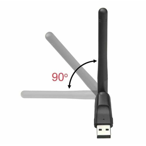 900mbps USB 2.0 802.11n Wireless Card With Antenna - Black