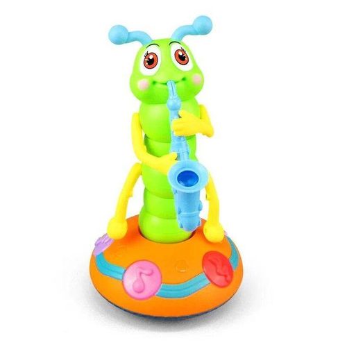 Cartoon Music Lighting Electric Dancing Twist Worm Walking Animal Model Doll Toy Kids Gift
