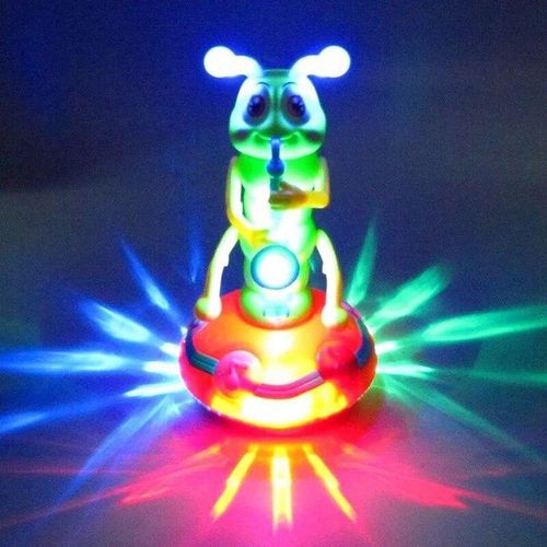 Cartoon Music Lighting Electric Dancing Twist Worm Walking Animal Model Doll Toy Kids Gift