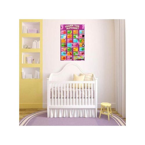 New Alphabet Poster Learn My ABC Wall Chart Fun Children's Educational 20 x13