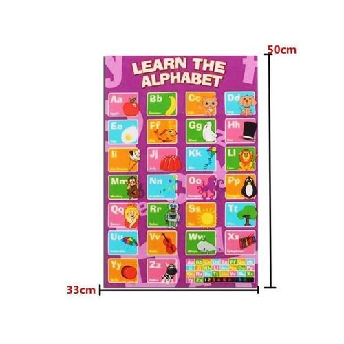 New Alphabet Poster Learn My ABC Wall Chart Fun Children's Educational 20 x13