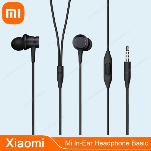 Original Xiaomi Mi In-Ear Headphones Basic 3.5mm Xiaomi Basic Fresh Youth Version Earphones With Mic Music Earbuds Bass Earpiece