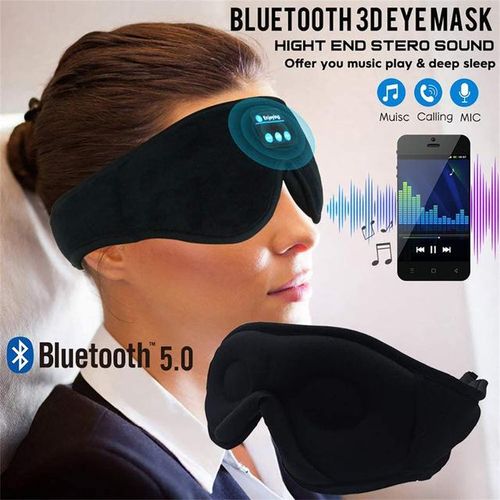 Wireless Bluetooth Sleep Eye Mask Headset Music Shading Sleep Memory Cotton Sponge 3d Stereo Eye Mask Mp3