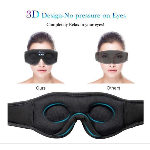 Wireless Bluetooth Sleep Eye Mask Headset Music Shading Sleep Memory Cotton Sponge 3d Stereo Eye Mask Mp3