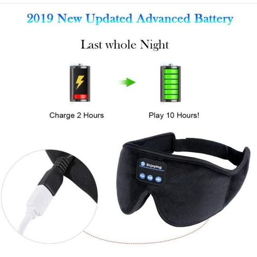 Wireless Bluetooth Sleep Eye Mask Headset Music Shading Sleep Memory Cotton Sponge 3d Stereo Eye Mask Mp3