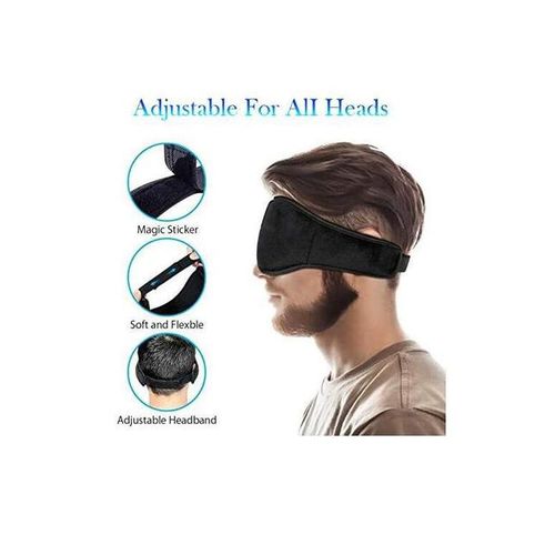 Wireless Bluetooth Sleep Eye Mask Headset Music Shading Sleep Memory Cotton Sponge 3d Stereo Eye Mask Mp3