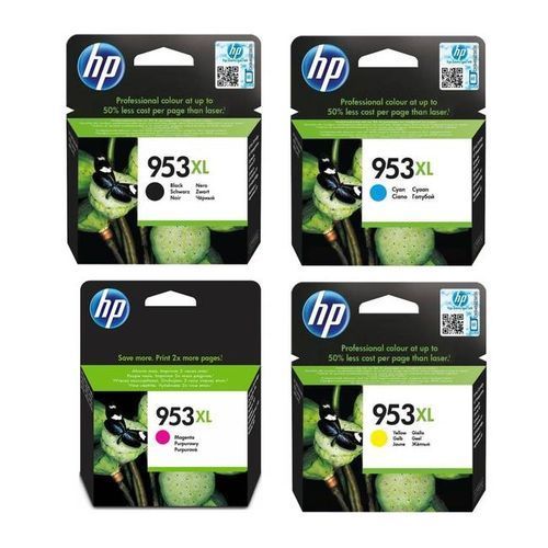 Hp 953XL High Yield Ink Cartridges ( Black , Cyan , Magenta , Yellow )