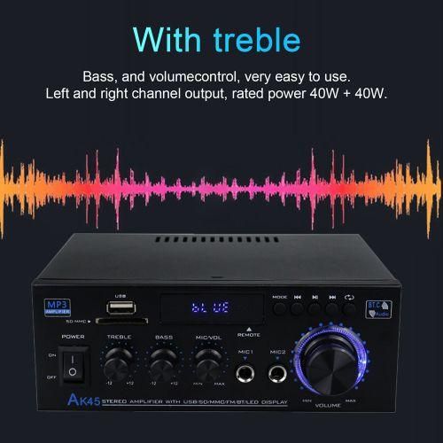 AK45 12Volt Compact Size Audio  Amplifier Portable Sound