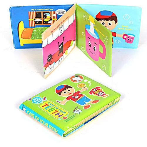 Cartoon water Fun Bath Books with Sound,Swimming Bathroom Toy Kids Waterproof Books Early Educational Toys For Babies