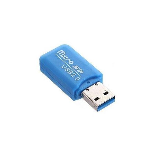 Memory Card Reader Adapter USB 2.0-Blue