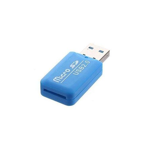 Memory Card Reader Adapter USB 2.0-Blue