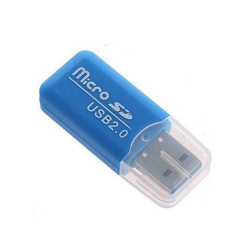 Memory Card Reader Adapter USB 2.0-Blue