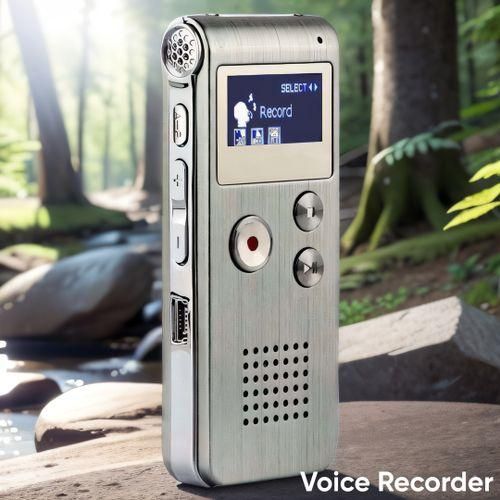 Multifunctional Rechargeable 8GB Voice RecorderSilver