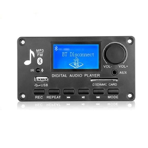Dc 12v Mp3 Decoder Board Amplifier Car Radio Receiver Mp3 Player Bluetooth V5.0 Usb Sd Module Mp3 Fm Aux Recording