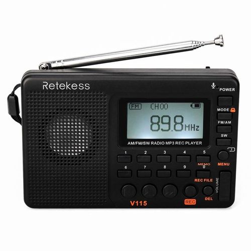 Radio Retekess V-115 Full Band Radio FM AM Portable MP3 Player