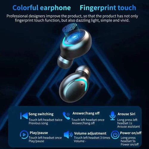 F9-5 TWS Earphone Bluetooth 5.3 Wireless Headphone Hearing Aid Waterproof Earbuds Headset Handfree With Mic 2200mAh Charging Box
