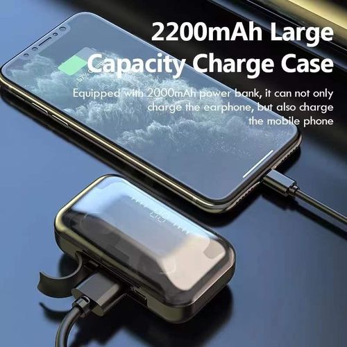 F9-5 TWS Earphone Bluetooth 5.3 Wireless Headphone Hearing Aid Waterproof Earbuds Headset Handfree With Mic 2200mAh Charging Box