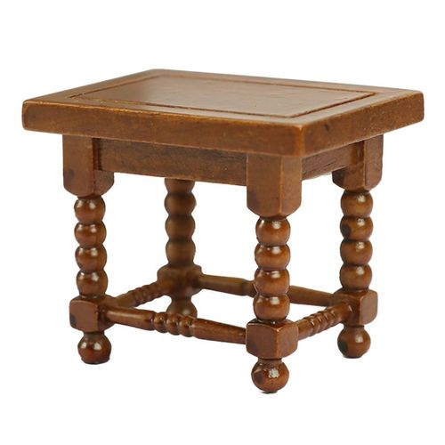 1:12 Miniature Furniture Wooden Stool European Classical Sto