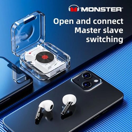Monster Original XKT01 TWS Earphones Wireless Headphones Bluetooth 5.2 Earphone HIFI Sports Earbuds Noise Reduction Headset With