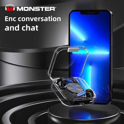 Monster Original XKT01 TWS Earphones Wireless Headphones Bluetooth 5.2 Earphone HIFI Sports Earbuds Noise Reduction Headset With