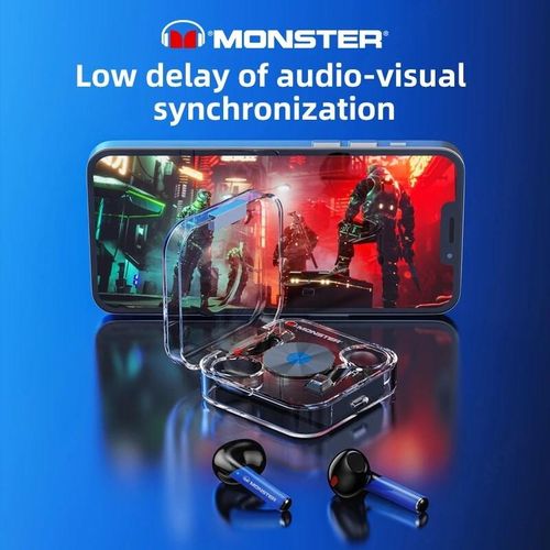 Monster Original XKT01 TWS Earphones Wireless Headphones Bluetooth 5.2 Earphone HIFI Sports Earbuds Noise Reduction Headset With