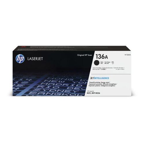 Hp 136A Black Original LaserJet Toner Cartridge (W1360A)