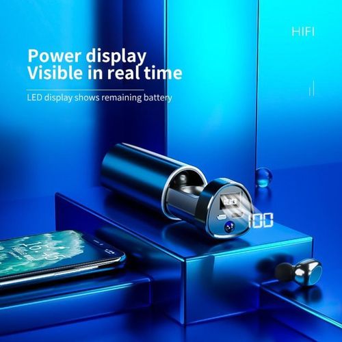 Bluetooth earphones, wireless sports earphones, cylindrical shape, ultra long battery life, waterproof